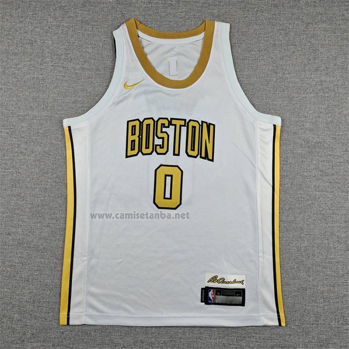 Camiseta Nino Boston Celtics Jayson Tatum NO 0 Ciudad 2025-26 Blanco